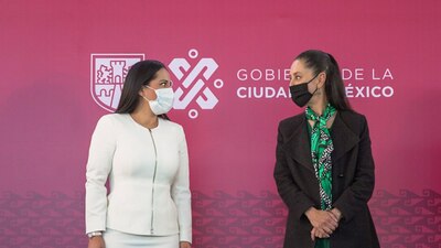 Lía Limón y Sandra Cuevas, entregaron un oficio para solicitar una sesión de Cabildo, con la mandataria