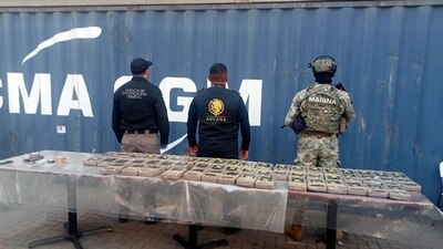 Binomios caninos localizaron el cargamento