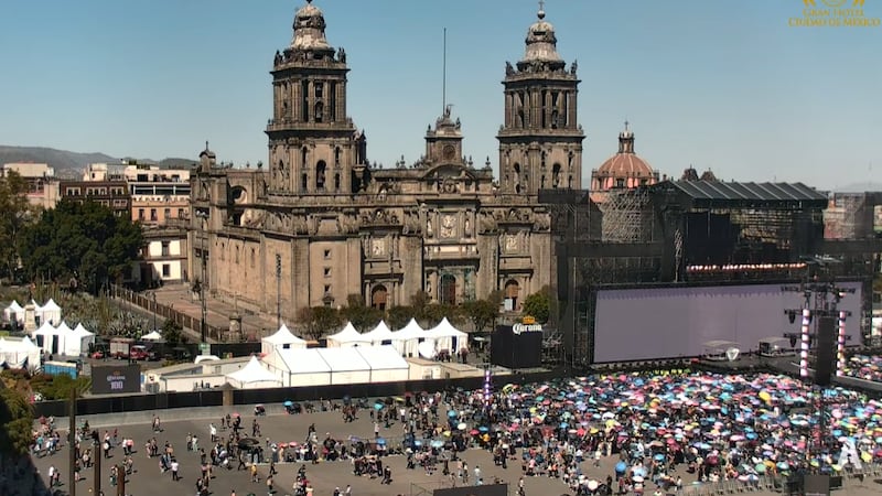 EN VIVO: Así luce el Zócalo previo al concierto gratis de Shakira