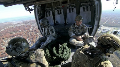 Un ejercicio aéreo de la Guardia Nacional, a cargo de la seguridad interior de EU