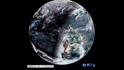 La rotación de la Tierra se ilumina respecto a la posición del Sol