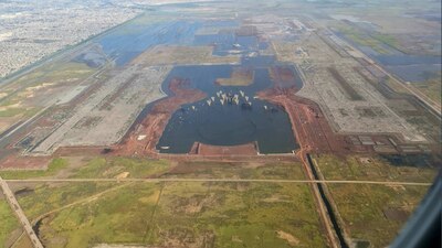 La fotografía que se viralizó, fue acumpañada con la frase "Cuando la naturaleza retoma su lugar”