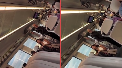 “Hay que mostrar respeto”: guardia del Tren Interurbano encara a mujer embarazada por ocupar 2 asientos