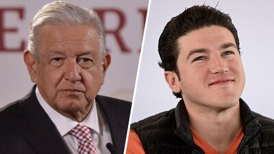 López Obrador dijo que Samuel García está resistiendo a la presión de "los chantajes" de los diputados locales.