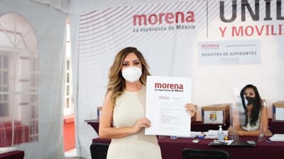 Ya se registró para contender de la mano de Morena por la gubernatura de Tlaxcala