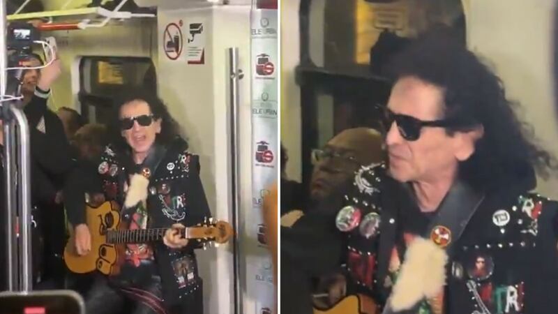 ¡Qué viva el rock! Alex Lora y el Tri arman ‘toquín’ en el Tren Suburbano