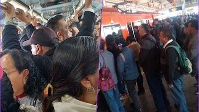 Los usuarios del Metro esperan hasta 25 minutos en poder abordar el tren