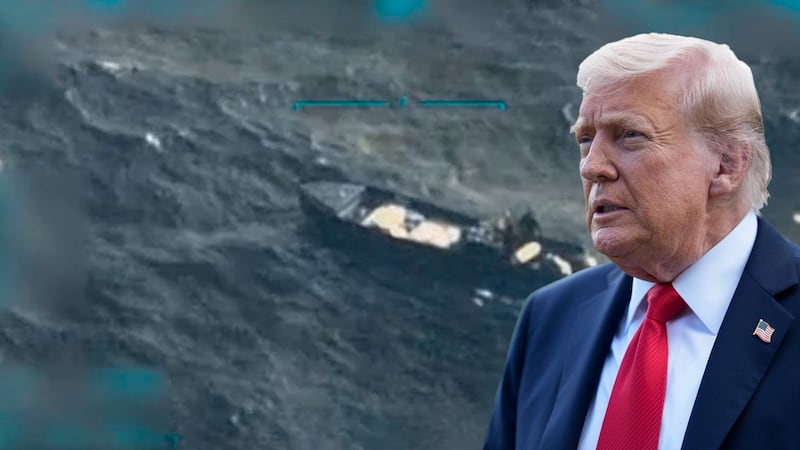 VIDEO: Trump ataca otro supuesto barco con drogas de Venezuela; tres muertos