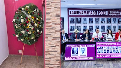 Dejan corona fúnebre en casa de la diputada Paola Gárate; Fiscalía de Sinaloa investiga