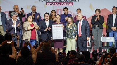 "Seguimos haciendo historia", de Morena, PT y PVEM, es el nombre de la coalición que la arropa