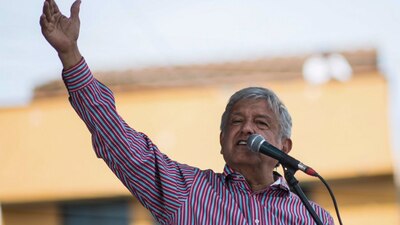 Tras estar en el Edomex, AMLO encabezó un evento en Matehuala