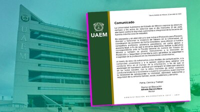 La Universidad informó que la docente está recibiendo apoyo por parte de la institución