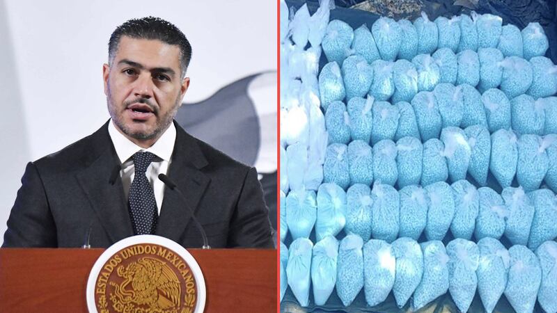 Operativo Frontera: Harfuch da golpe al crimen y decomisa 266 mil pastillas de fentanilo