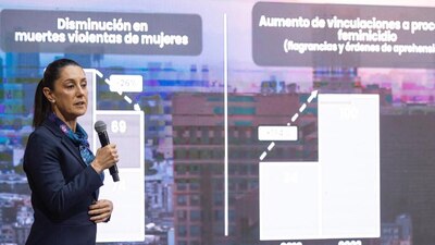 Desde la sede del Gobierno de la CDMX, rindió el informe de seguridad