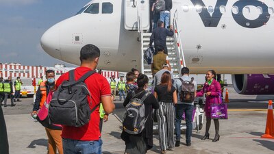 La aerolínea no permitió el acceso con tanque de aire