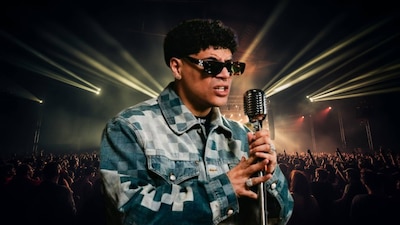 Eduin Caz, vocalista de Grupo Firme, dio un concierto en Veracruz donde le pidieron cantar un narcocorrido. (Foto: Especial El Financiero)