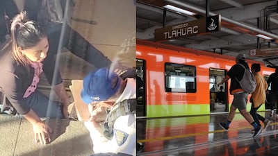 Todo apunta a que la usuaria del Metro quedó atrapada cuando se bajaba del vagón, pero dio un paso en falso