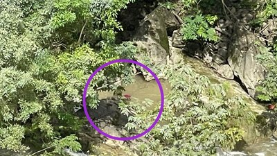 El hombre cayó de una altura de 80 metros; se cree que primero se golpeo contra las rocas