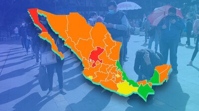 Veracruz se une a los estados en verde; sin embargo, 24 entidades están en semáforo naranja