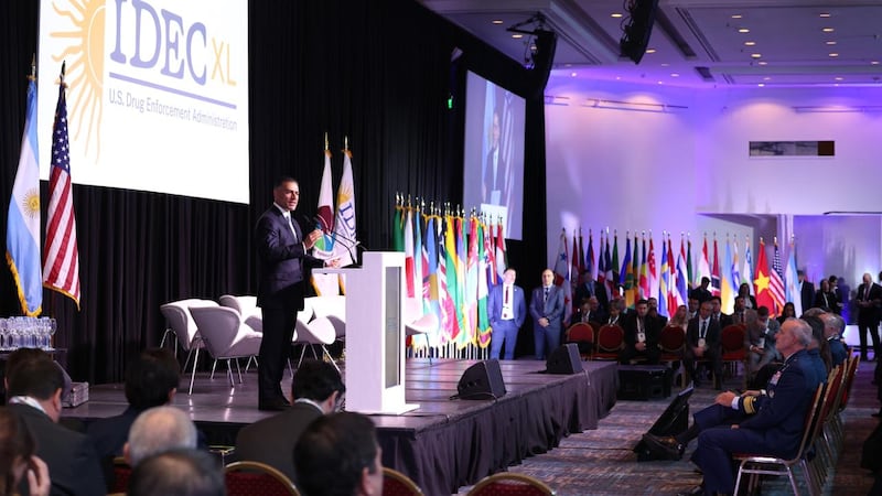 García Harfuch destaca avances de México en la lucha contra el narco durante conferencia de la DEA