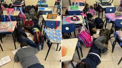 La triste imagen de la violencia que alcanzó a los menores