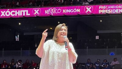 Xóchitl dijo que no le tiene miedo al presidente Andrés Manuel López Obrador