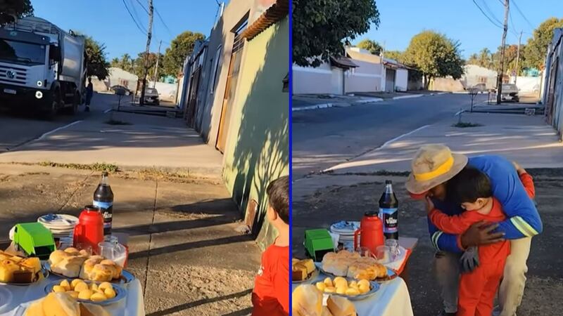 VIDEO: Niño celebra su cumpleaños con un desayuno para los recolectores de basura