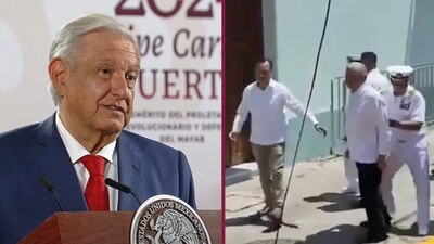 Dijo que no habrá represalias contra la persona que le aventó una botella de agua el día de ayer