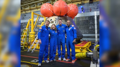 Astronautas de Artemis II.