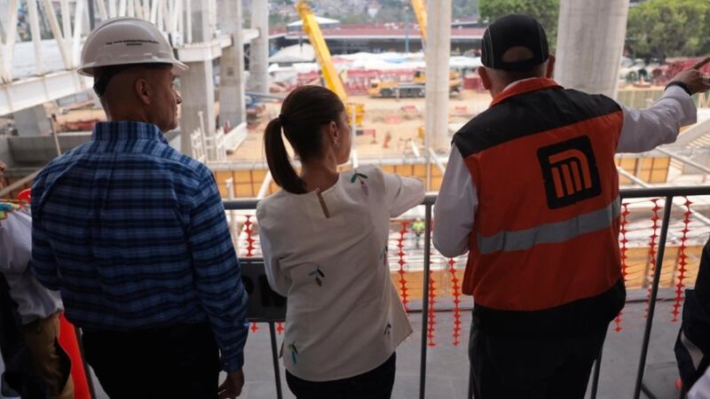 Sheinbaum supervisa obra de interconexión de la estación Observatorio