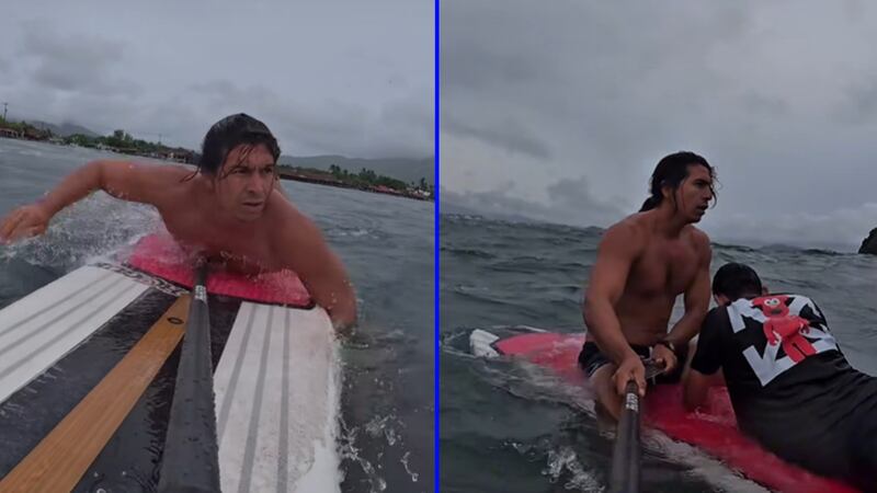 VIDEO: Guardavidas rescata a joven arrastrado por el mar durante Huracán ‘Priscilla’