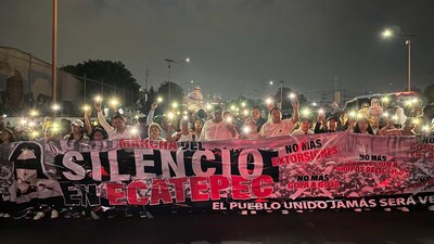 La marcha está alimentada por al menos 5 mil personas