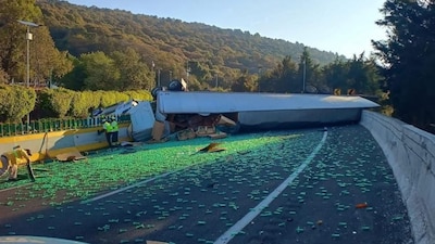 Choque a la altura de La Pera