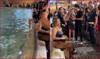 VIDEO: Multan y expulsan a turista por meter los pies en la Fontana di Trevi