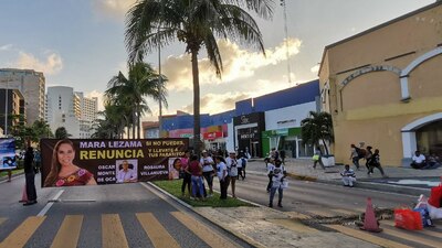 Los manifestantes llevan más de 7 horas en el lugar