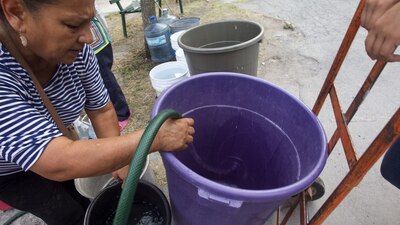 El faltante de agua es de 3 mil litros por segundo aproximadamente