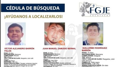 Familiares señalan que fueron privados de su libertad; habría una cuarta víctima