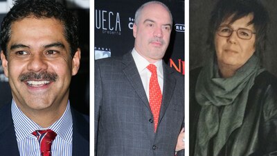 Javier Alatorre (TV Azteca), Carlos Puig (Milenio) y Gabriela Warketin (W Radio)