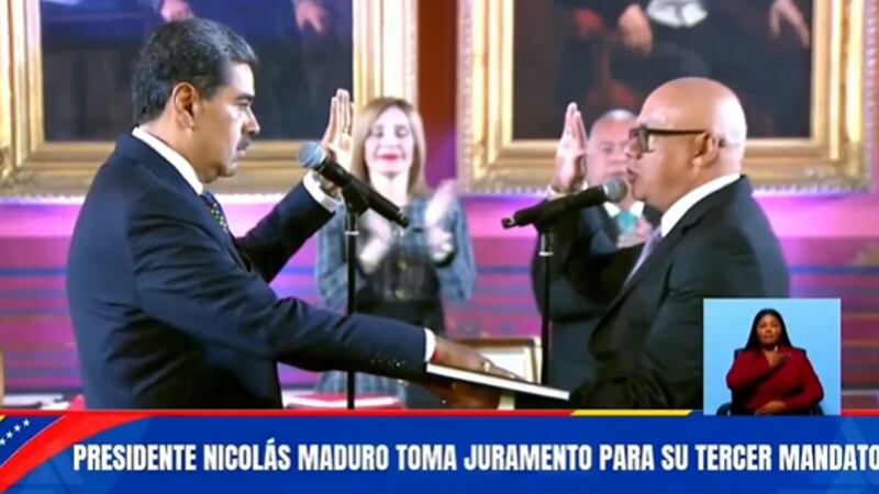 Nicolás Maduro toma protesta como presidente de Venezuela, por tercera vez