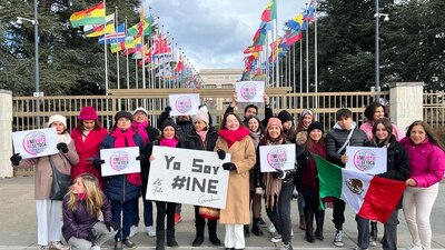 "YoSoyIne" fueron algunas de las consignas que lanzaron los asistentes