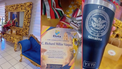 ¿Un regalo de la Guardia Nacional? Alcalde de Elota presume obsequios y lujos en redes