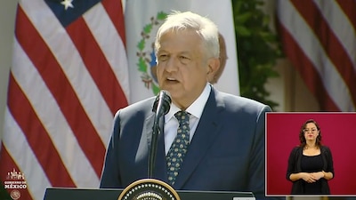 El presidente mexicano agradeció el respeto de Trump a su gobierno y la soberanía de México