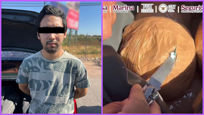 Cae hombre de 24 años con 54 paquetes de pastillas de fentanilo en Sinaloa