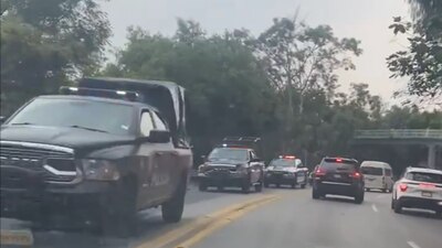 Se difundieron videos en redes de un gran despliegue policiaco hacia Tlalpan