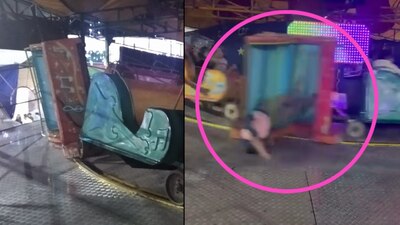 Todo ocurrió en pleno Miércoles Santo, en un juego mecánico del estilo 'Tazas Locas'