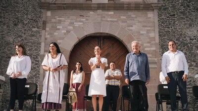 Claudia Sheinbaum acompañó al Presidente en su gira por Morelos