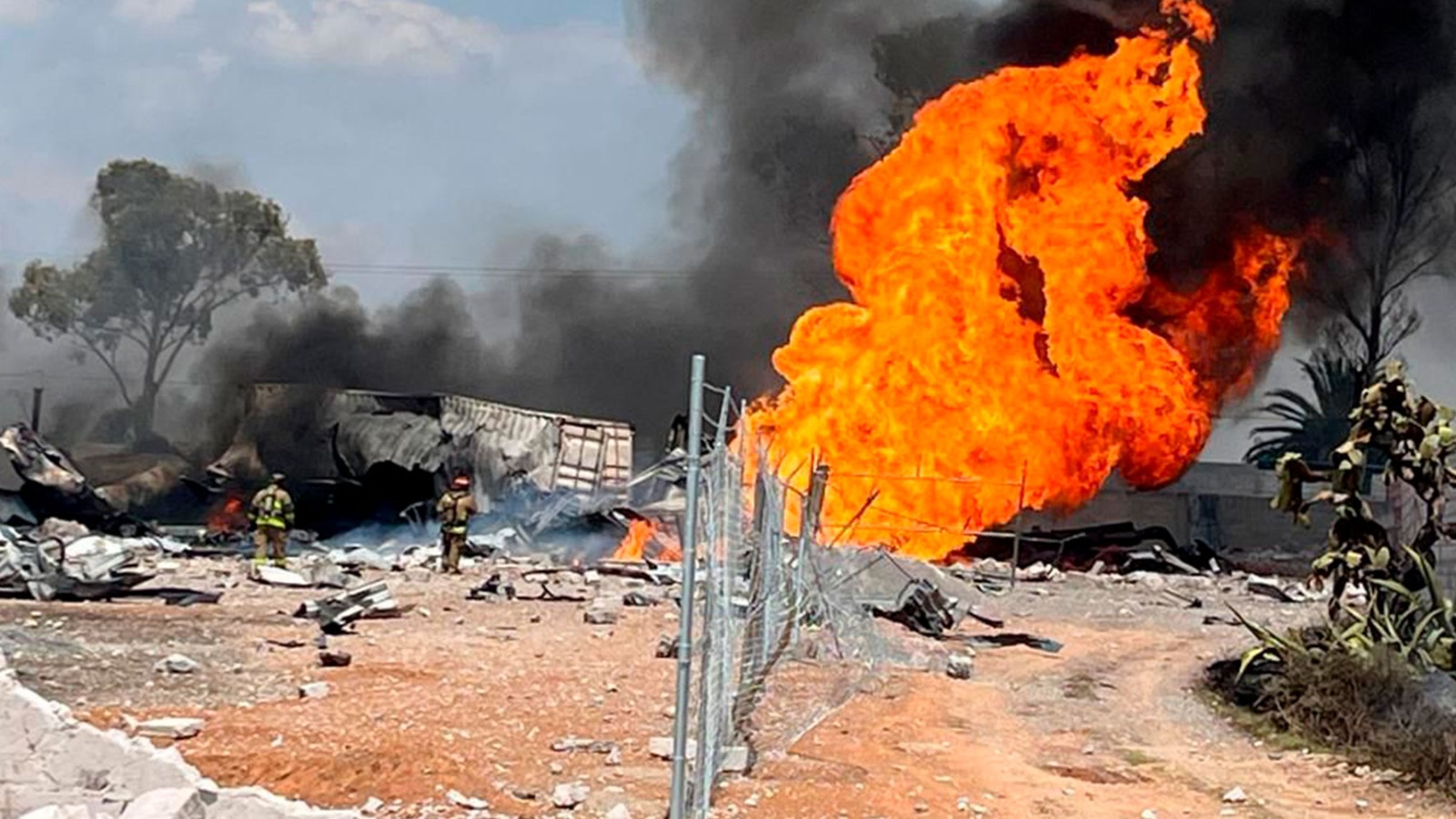 La toma clandestina estaba ubicada en el kilómetro 821+968 del LPG ducto de 14 pulgadas Santa Ana-Palmillas