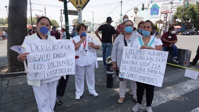 Personal médico se ha manifestado por la falta de insumos de protección para atender COVID-19