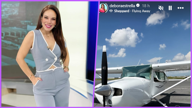 Muere la conductora de Telediario, Débora Estrella, en un accidente aéreo en García, NL