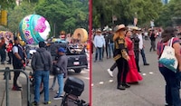 Abuchean a Clara Brugada a su llegada al ‘Gran Desfile Mundialista’, en Paseo de la Reforma